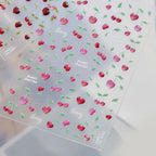 3D Glitter Cherry Jelly Nail Stickers 