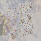 3D Gold Floral Nail Stickers 5498