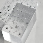 3D Gothic Spider Nail Stickers | Dark Romance Rose & Cross Rhinestone Nail Decals