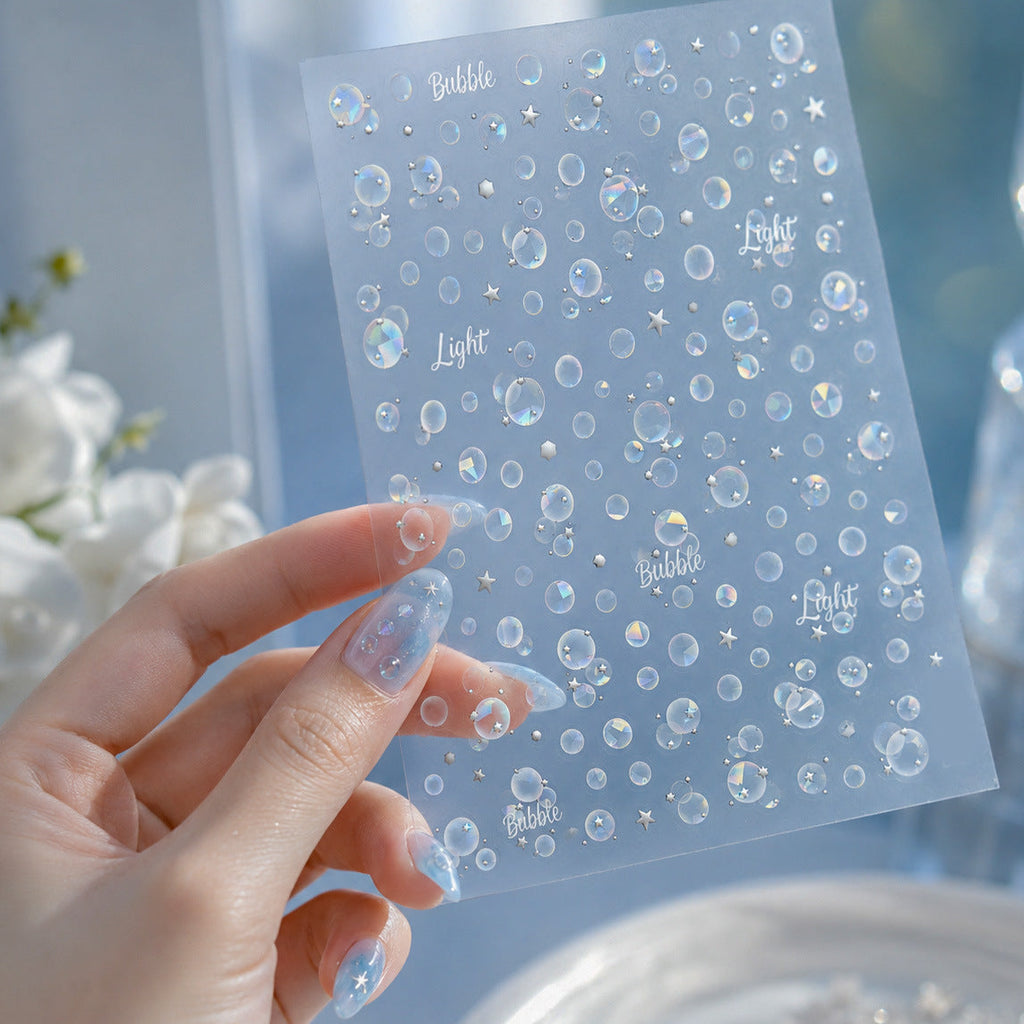  3D Holographic Bubble Nail Art Stickers 5920