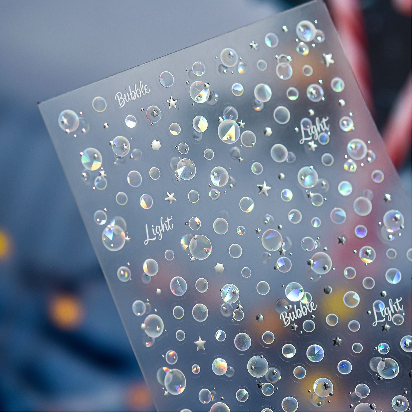 3D Holographic Bubble Nail Art Stickers 5920