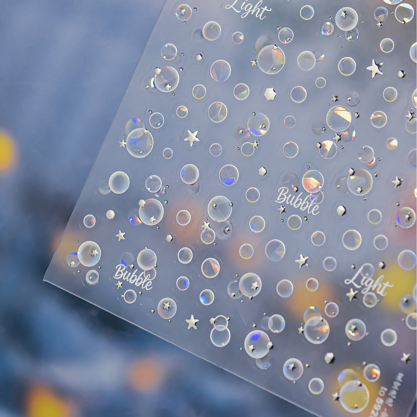 3D Holographic Bubble Nail Art Stickers 5920