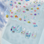 3D Holographic Tropical Fish Nail Stickers - Summer Mermaid Decals 5802