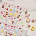3D Ice Cream Popsicle Nail Stickers 5928