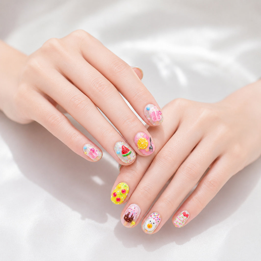 3D Ice Cream Popsicle Nail Stickers 5928