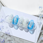 3D Jellyfish Nail Stickers Adhesive Jellyfish Nail Art Decals For Beach Vacation TS1317