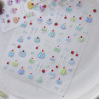 3D Kawaii Dessert Nail Stickers - Coquette Pudding Decals