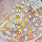 3D Lily Nail Stickers - Aesthetic Floral Manicure Decals 