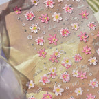 3D Lily Nail Stickers - Aesthetic Floral Manicure Decals 