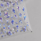 3D Mermaid Tail Nail Stickers – UltraThin Ocean Vives Nail Art Decals 