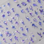 3D Mermaid Tail Nail Stickers – UltraThin Ocean Vives Nail Art Decals 