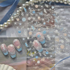3D Mermaidcore Ocean Nail Stickers - Seashell & Starfish Decals