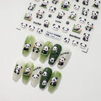 3D Panda Nail Stickers Bamboo Pandas Adhesive Sticker Nail Decals TS3116