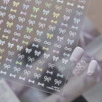 3D Pearl Ribbon Bow Nail Art Stickers 5944