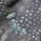 3D Snowflake Nail Art Stickers | Winter Christmas Snow Nail Decals to5273