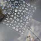 3D Snowflake Nail Art Stickers | Winter Christmas Snow Nail Decals to5273