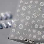 3D Snowflake Nail Stickers Winter Snow Adhesive Sticker Nail Decals TS3316