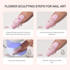 3D Solid Sculpture Gel - Clear Builder Clay Gel for Nail Art 5g