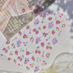 3D Strawberry Cherry Nail Stickers – Kawaii Fruit Decals 