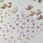 3D Strawberry Cherry Nail Stickers – Kawaii Fruit Decals 978