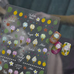 3D Summer Ice Cream & Tropical Nail Stickers - Kawaii Dessert Decals 1034