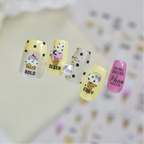 3D Summer Ice Cream & Tropical Nail Stickers - Kawaii Dessert Decals 1034
