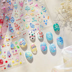 3D Ultra-Thin Beach Nail Stickers – Bikini, Sunglasses & Summer Nail Art Designs