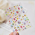 3D Ultra-Thin Beach Nail Stickers – Bikini, Sunglasses & Summer Nail Art Designs
