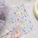 3D Ultra-Thin Beach Nail Stickers – Bikini, Sunglasses & Summer Nail Art Designs