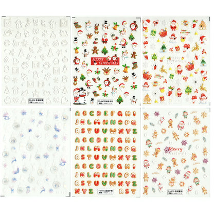 Christmas 5D Nail Art Sticker Kit