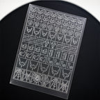 3 Sheets Halloween Nail Stencils Stickers No bleeding Nail Vinyls