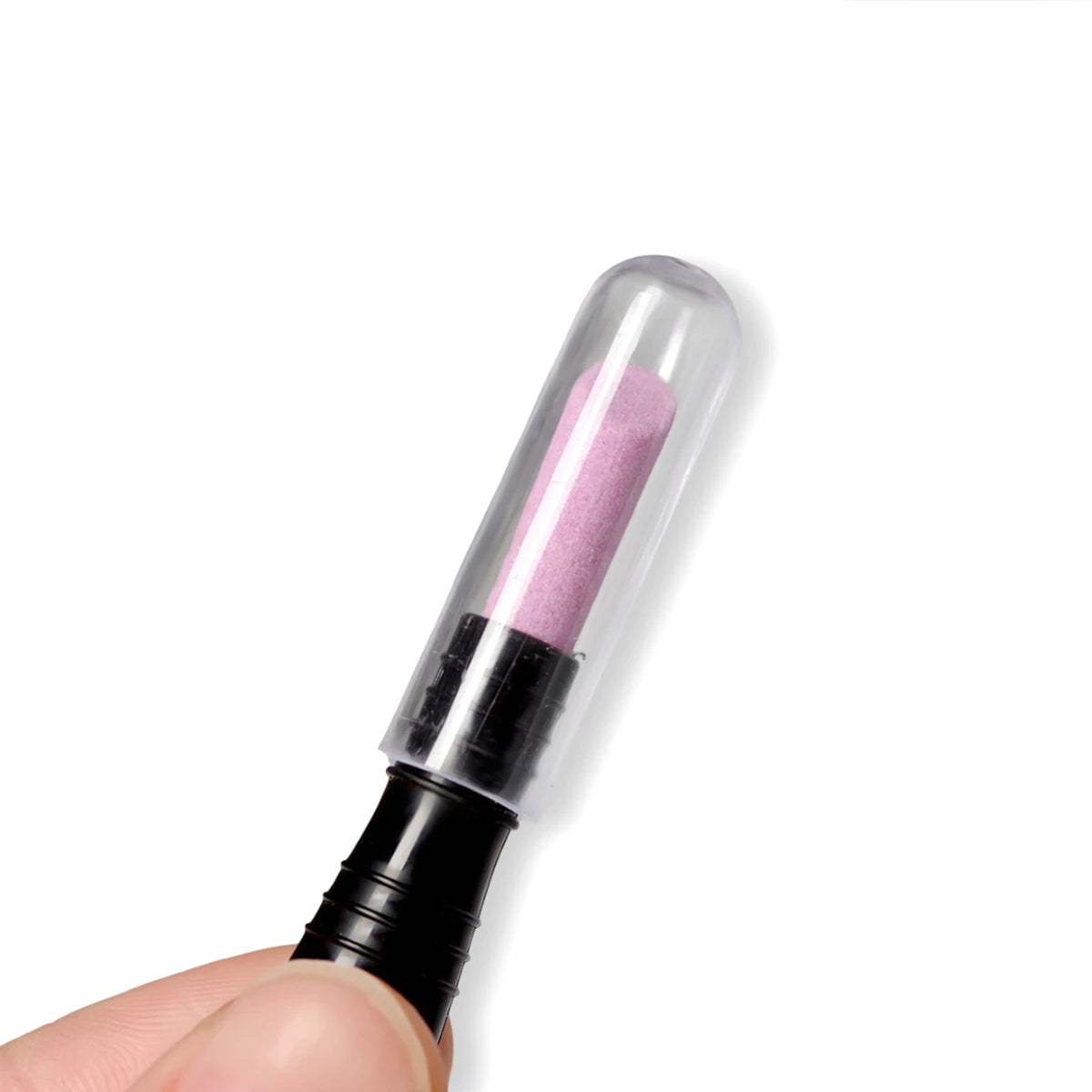 Dual-End Quartz Cuticle Pusher & Nail File Pen