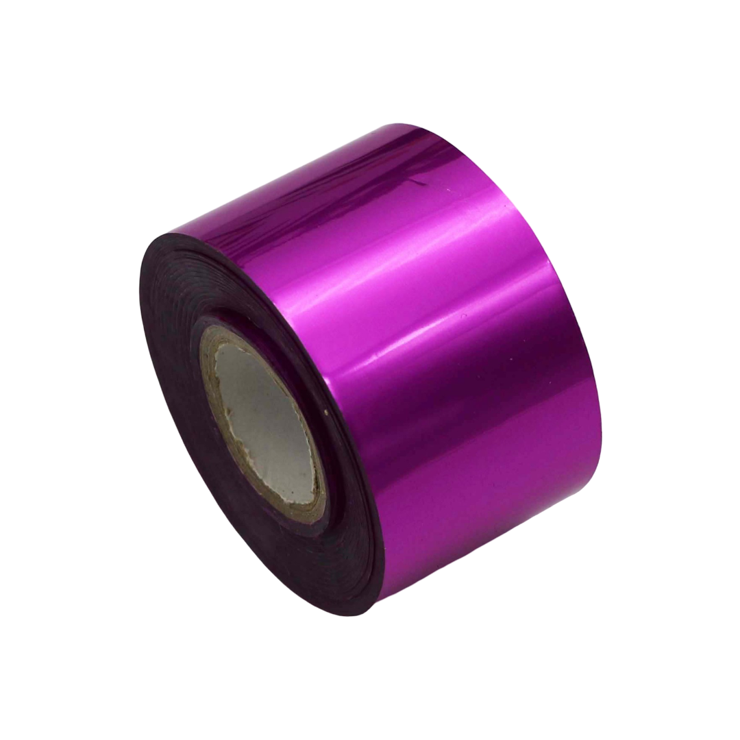 Blue Metallic Nail Foil Roll – 120m Chrome Transfer Foil for Nails