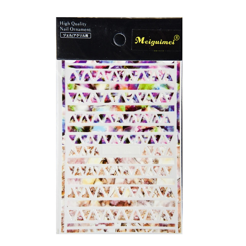 Snakeskin 3D Nail Art Stickers Marble Leopard Nail Sticker Decals