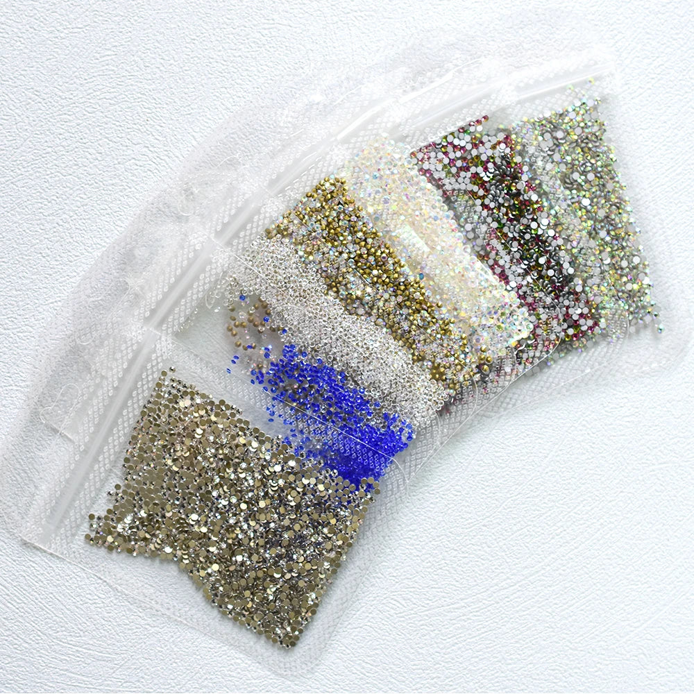 1pack 3D Nail Rhinestones - Random Color
