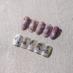 Laser Swan Nail Art Stickers Ballet Bow Adhesive Sticker Decals M245