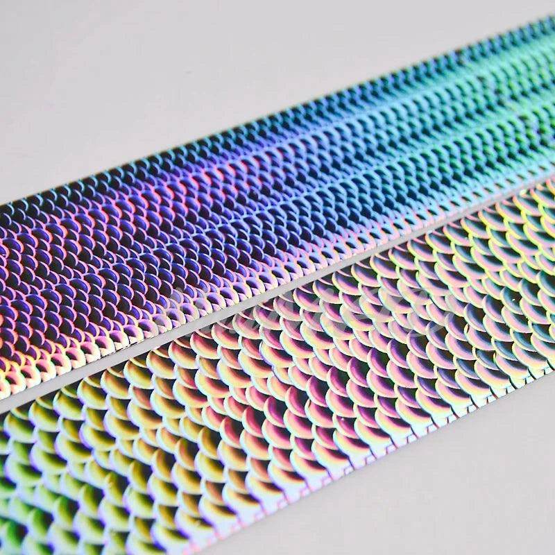 50/100m Fish Scale Nail Art Transfer Foil Decals - Nail MAD
