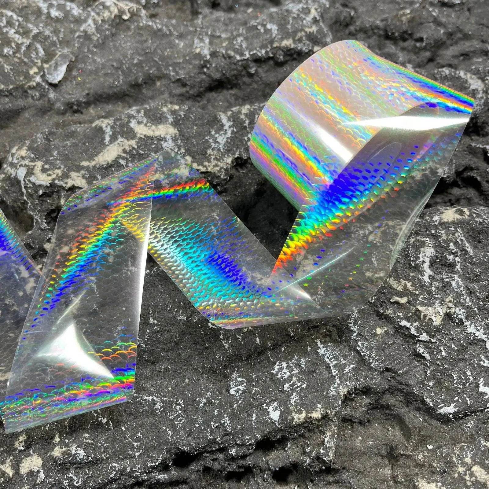 50/100m Fish Scale Nail Art Transfer Foil Decals - Nail MAD