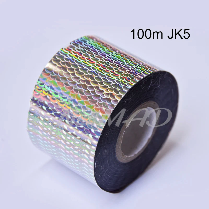 50/100m Fish Scale Nail Art Transfer Foil Decals - Nail MAD