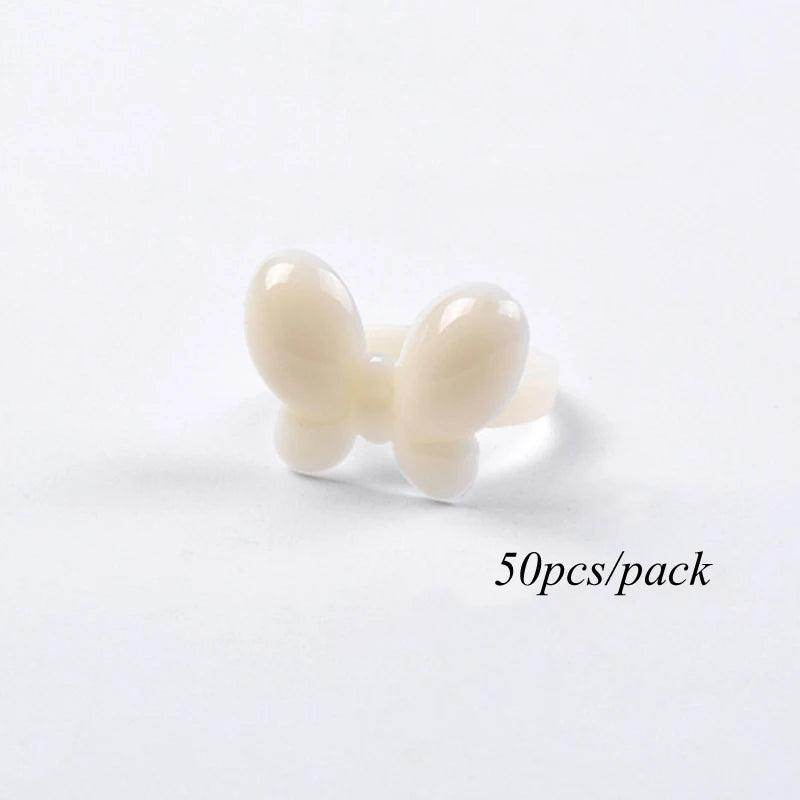 50pcs Nail Art Fan Shape Display Natural Chart Gel Polish Coloring Sample Practice Training Nails - Nail MAD