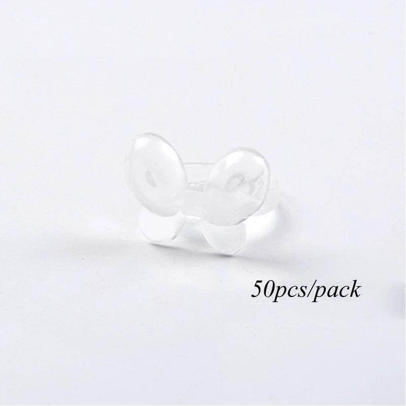 50pcs Nail Art Fan Shape Display Natural Chart Gel Polish Coloring Sample Practice Training Nails - Nail MAD