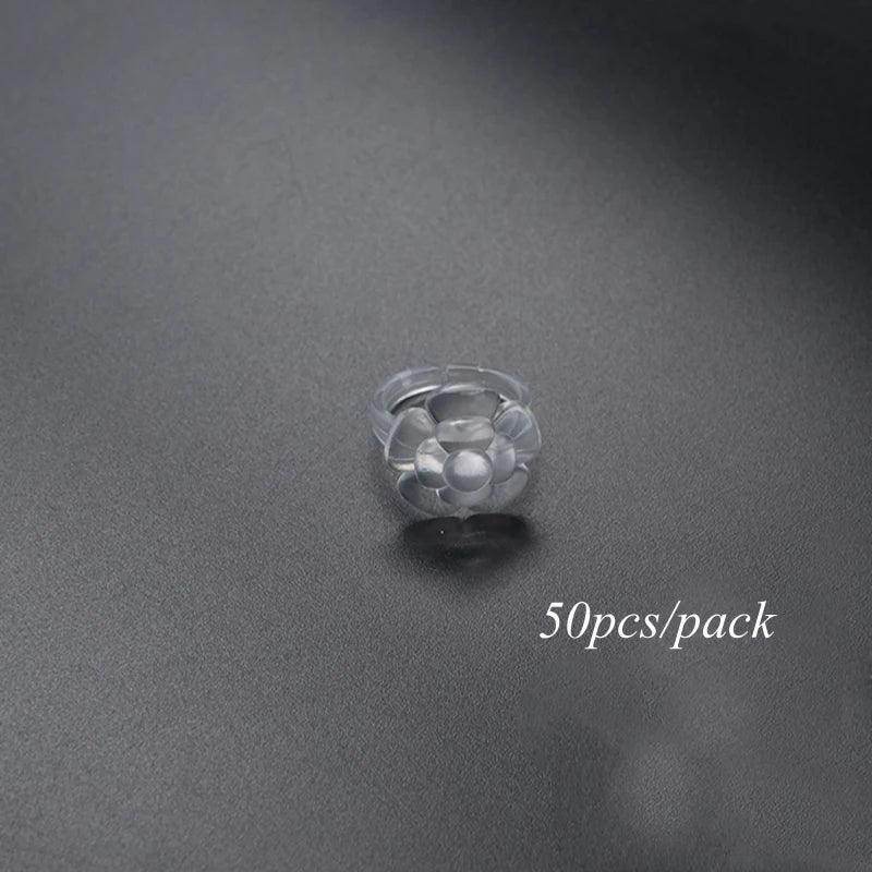 50pcs Nail Art Fan Shape Display Natural Chart Gel Polish Coloring Sample Practice Training Nails - Nail MAD