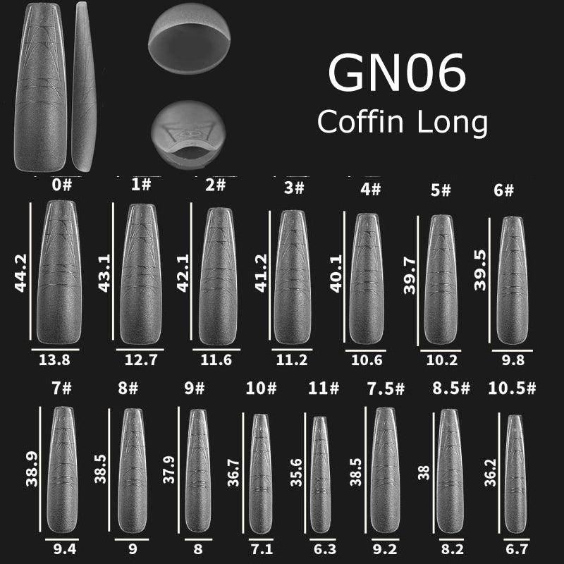 Nail Art Gel Nail Extensions Tips with Guide Line - Nail MAD