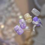 5D Bow & Ribbon Nail Stickers – Holographic Coquette Style Decals