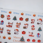 5D Christmas Nail Stickers – Reindeer, Gifts & Tree Holiday Decals TS3194