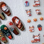 5D Christmas Nail Stickers – Reindeer, Gifts & Tree Holiday Decals TS3194