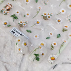5D Daisy Flower Nail Stickers- Wild Flower Nail Art Sticker Decals TS3223