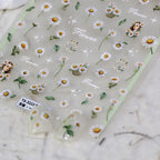 5D Daisy Flower Nail Stickers- Wild Flower Nail Art Sticker Decals TS3223