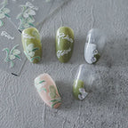 5D Flower Nail Stickers Embossed Tulips Nail Art Decals KX112