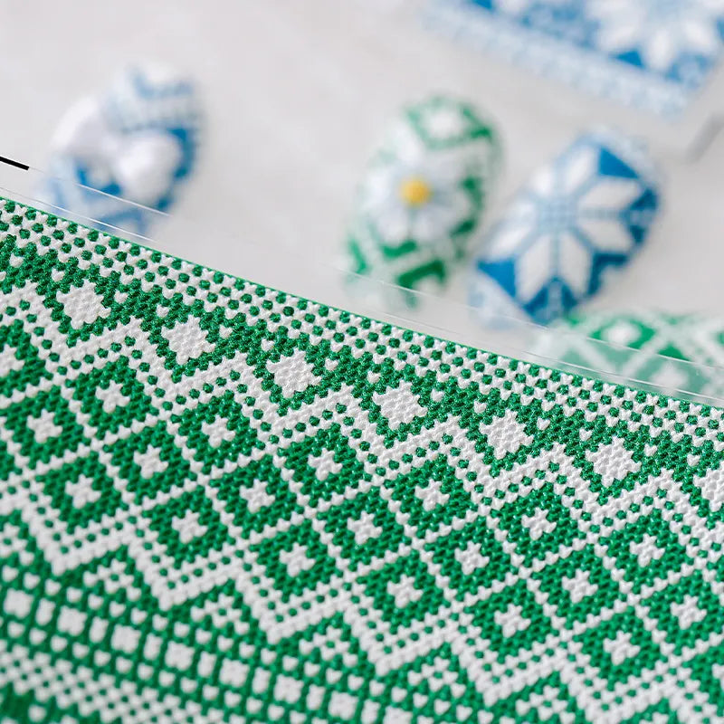 5D Christmas Sweater Nail Stickers – Cable Knit & Holiday Pattern Nail Art